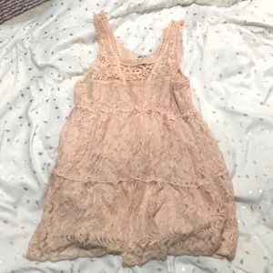 Pink mini dress